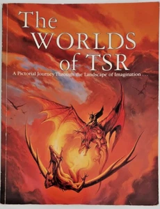 The Worlds of TSR - A Pictorial Journey - 1st Paperback Print 1995, D&D - Picture 1 of 4