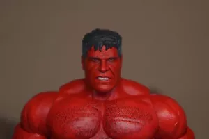 1/12 Marvel Legends Capitán América Hulk Rojo Cabeza pintada personalizada - Imagen 1 de 13