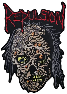 REPULSION HORRIFIED GEFORMTES LOGO GESTICKTER BACKPATCH - Bild 1 von 2