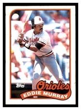 1989 Topps #625 EDDIE MURRAY Baltimore Orioles ~B5J