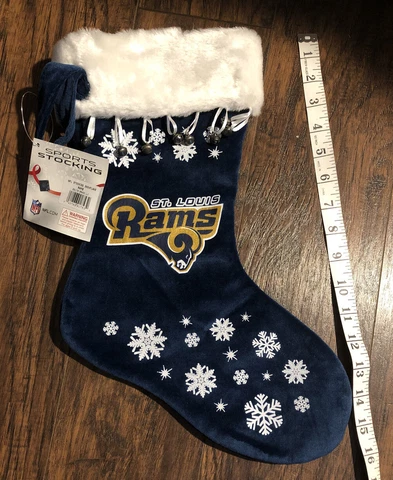 ST. LOUIS RAMS NFL 16in CHRISTMAS STOCKING Cover