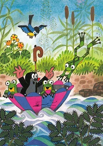 Kunstkarte / Postcard Art - Maulwurf - Eine lustige Seefahrt - Picture 1 of 1