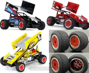 pneumatici rc auto losi (2) pneumatici da strada montati ruote buggy per losi 1/18 mini sprint - Foto 1 di 7