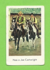 1965 Dutch Gum Card TV-Film-Idoler Dan Blocker and Michael Landon