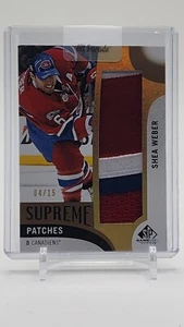 Parches Shea Weber Supreme 2017-18 Sp Game usados/15 - Imagen 1 de 2