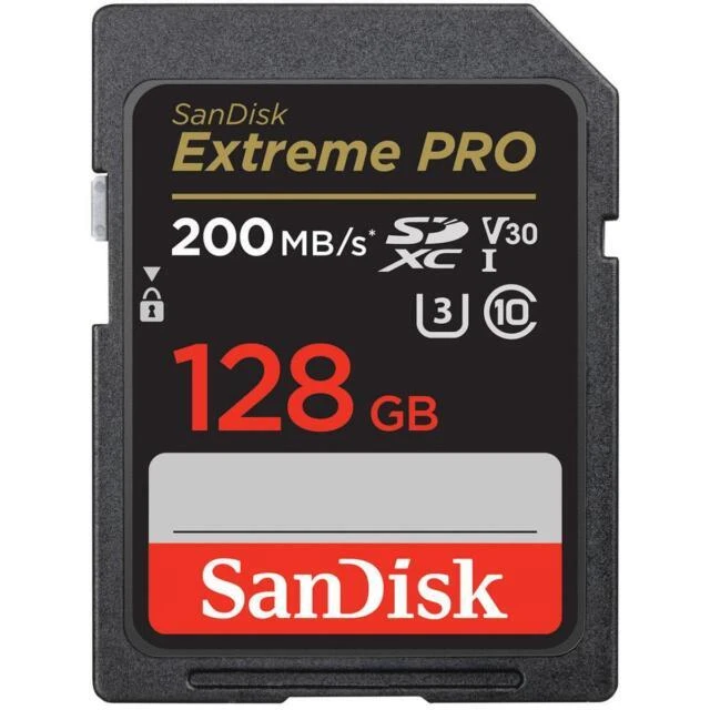 SanDisk Extreme Pro 128GB Class 10 - SDXC Memory Card - SDSDXXD-128G-ANCIN