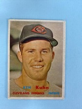 1957 Topps #266 Ken Kuhn Indians VG vintage baseball card