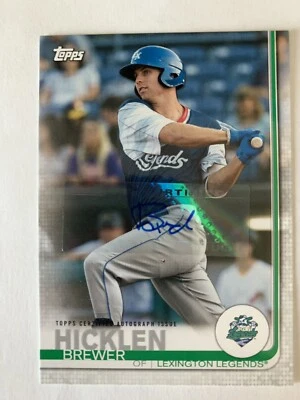 Brewer Hicklen 2019 Topps Pro Debut Base Auto #178  Kansas City ROYALS - Image 1 of 2
