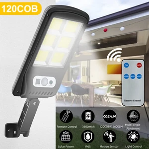 LED Solar Wall Lights Motion Sensor Outdoor Garden Safety Street Lights Bright - Picture 1 of 126