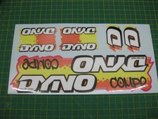 Set of Dyno Compe BMX stickers Orange/Yellow