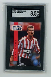213 ~ Alan Shearer ~ 1990-91 Pro Set England ~BASE~SGC8.5~SOC - Picture 1 of 2