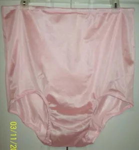 PANTY ROSA 1 Capa Tricot NYLON * 14" Lados * CINTURA ELÁSTICA CUBIERTA 36-56 ** - Imagen 1 de 1