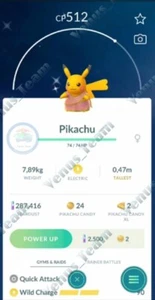 Pokémon Go ✨ Sari Pikachu Brillante ✨ Mini P T C 20k Polvo ✨ - Imagen 1 de 5