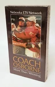 π₯ COACH OSBORNE: MORE THAN WINNING - VHS - Nebraska Cornhuskers Football NEW FS - Picture 1 of 7