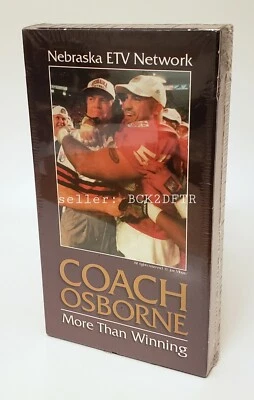 🔥 COACH OSBORNE: MORE THAN WINNING - VHS - Nebraska Cornhuskers Football NEW FS - Image 1 of 4