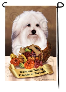 Thanksgiving Garden Flag - Coton de Tulear 048 - Picture 1 of 1