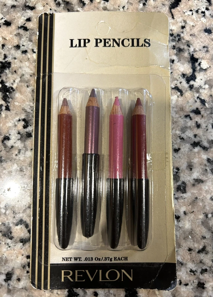 Vintage Revlon lip pencils 4pk assorted colors Pinks Mauve Red - Image 1 of 4