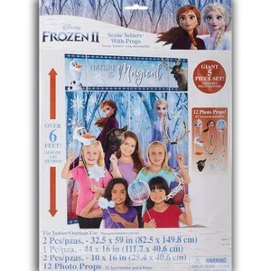 Disney Frozen 2 Scene Setters Photo Backdrop with Props - Picture 1 of 3