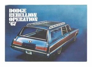 1967 Dodge Monaco Station Wagon Rebellion Operation IM Jarrett & Son #Postcard - Picture 1 of 2
