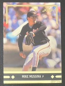 Mike Mussina 1991 Leaf Gold Rookies RC BC12 - Baltimore Orioles 