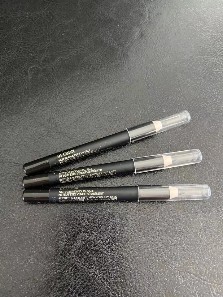 Lot 3pcs Estee Lauder Double Wear Stay-in-Place eye Pencil 01 Onyx black Travel - Image 1 of 1