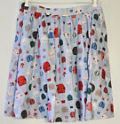 Modcloth HOT AIR BALLOONS  Graphic Print CUTE Skirt 100% Cotton XL FREE POST Au