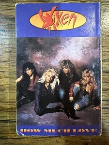 Vixen How Much Love Cassette Single Hair Glam Metal US EMI 1990 Blue Tape - Picture 1 of 5