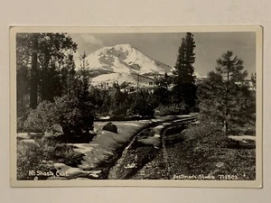Vintage Mt Shasta California Real Photo Postcard RPPC Mount Eastmans Studio - Picture 1 of 6