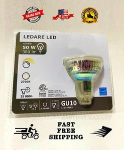 IKEA LEDARE LED BULB GU10 50W 380L 2700K 25000H Dimmable Energy Star 704.568.69 - Picture 1 of 4