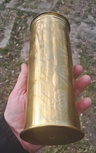 Trench Art Vase Big Artillery German WWI Shell 1917 - Picture 1 of 13