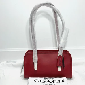 COACH Swing Zip Bag in Ruby Red Glovetanned Leather CM565 NWT - Picture 1 of 20