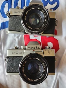 Lot of 2 cameras vintage Minolta Camera, Srt 100 - Picture 1 of 7