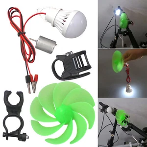 DC Micro Motor Small LED Lights Wind Turbine Generator Blades DIY Project Kit - Picture 1 of 9