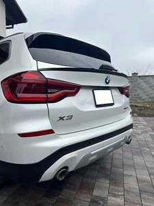 FIT FOR 18-23 BMW X3 G01 G08 M BLACK REAR TRUNK MIDDLE SPOILER WING LIP ABS - Bild 1 von 16