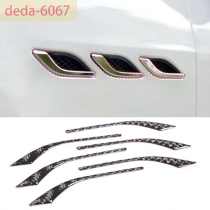 Soft Carbon Fiber Side Fender Air Vent Outlet Trim for Maserati Ghibli 2014-2022 - Bild 1 von 6