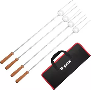 Heavy Duty Hot Dog Roasting Sticks for Campfire, Extendable Marshmallow Sticks f - Picture 1 of 3