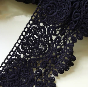 1Yard DIY cotton linen embellishment embroidery deco Craft Fabric lace trim edge - Picture 1 of 9