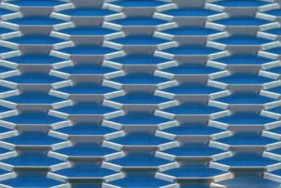 aluminium mesh grill honey comb silver 120 * 40cm M-10060 - Image 1 of 3