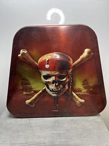 Pirates of the Carribean Disney EMPTY Collectable Tin Container Display - Picture 1 of 12