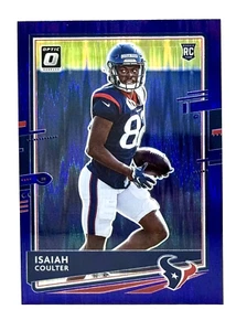 2020 Donruss Optic Purple Shock Prizm #152 Isaiah Coulter RC Houston Texans - Picture 1 of 2
