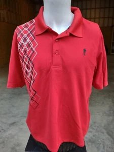 Payne Stewart Vintage polo style Mens golf Shirt 100% polyester Medium Fast Ship - Picture 1 of 10