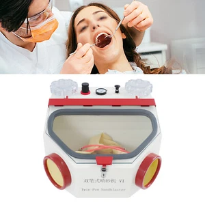 Dental Lab Sandstrahler Zahntechnik Polieren Dental Double Pen Sandblaster Neu - Bild 1 von 11