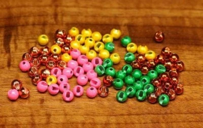 Tungsten Beads geschlitzt Hareline USA Ø 2,8 Ø 3,3 mm 20 Stück 8 Farben slotted - Bild 1 von 2