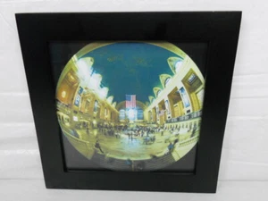 Fotografía de interiores Grand Central Station - lente ojo de pez - marco negro de 10"" X 10 - Imagen 1 de 8