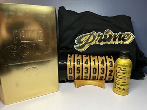 Prime Hydration Gold New York Billion Glitter Bottle Influencer Vault Box Lot . - Picture 1 of 20