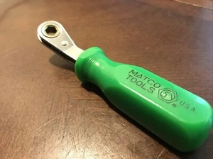 Matco Tools USA 8mm Ratchet Wrench Ratcheting OffSet Hard Green Handle 6pt WRDMG - Bild 1 von 9