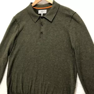 Jack Spade Polo Maglione Manica Lunga Maglia Verde Oliva Casual Uomo M/M - Foto 1 di 6