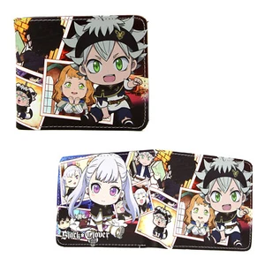 Black Clover Bi-Fold Wallet - CHIBI ASTA New (Asuta Anime 4x5" Billfold) - Picture 1 of 2