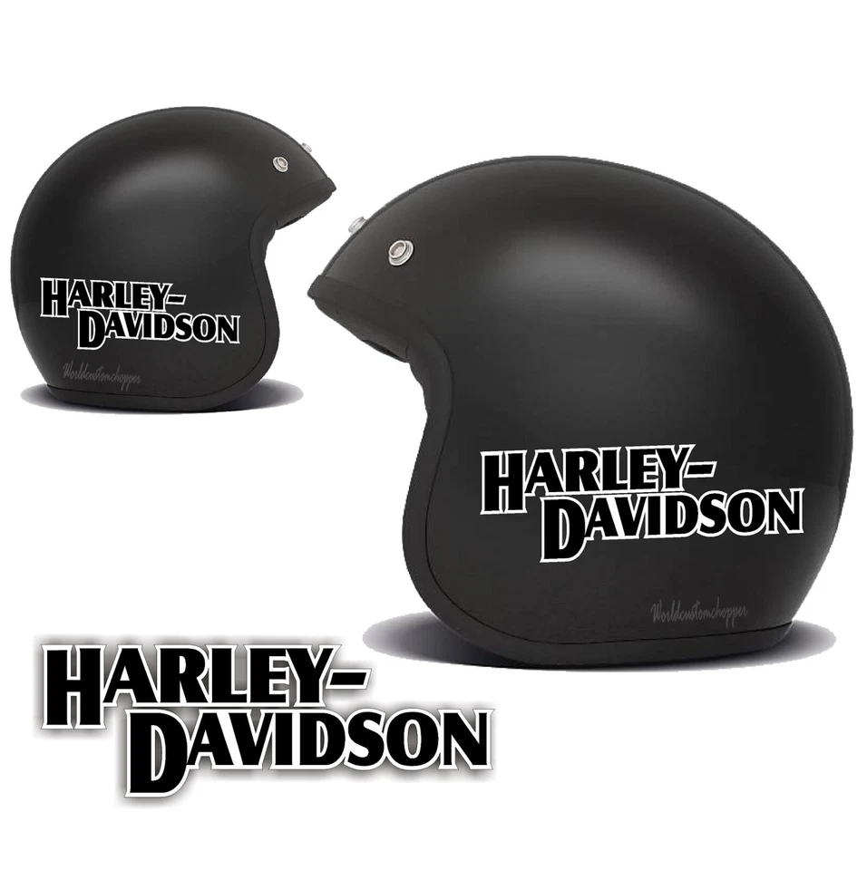 WORLDCUSTOMCHOPPER Adesivi Decal Stickers da casco moto custom Harley Davidson