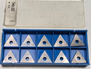 10 Stück NEU VALENIT HARTMETALL EINSÄTZE TNMA 322 GRADE: VC2 - Bild 1 von 3
